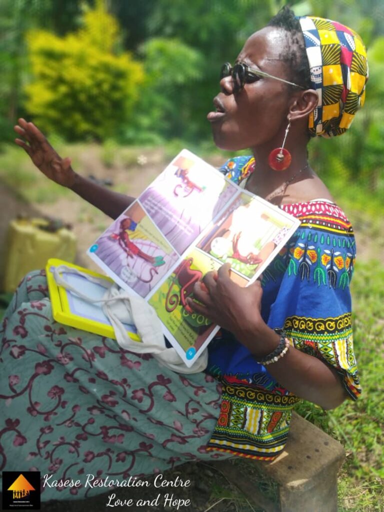 vipepeo mobile library community outreach pic by kasese restoration centre