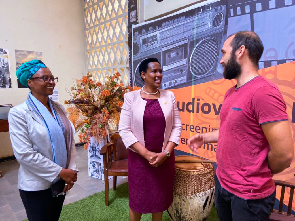 with permanent secretary for tourism wildlife and antiquities & basile koechlin at wdah uganda museum 2023 pic by linda neruba